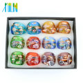 MC1014 Factory Outlet Millefiori Gold Sand Lampwork Glas Ringe 12 teile / schachtel